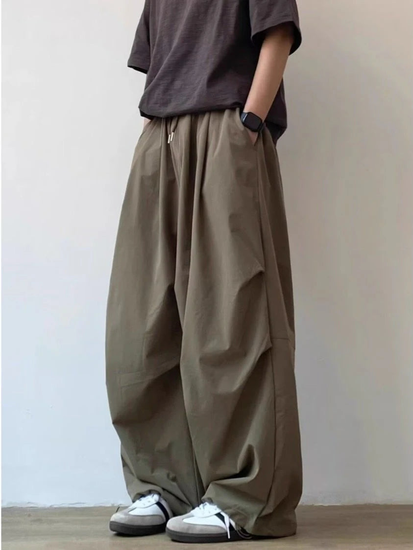 Summer Vintage Baggy Wide-Leg Pants for Men and Women