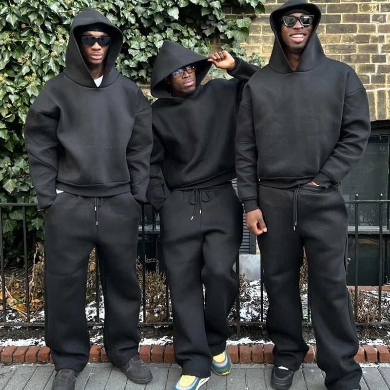 Men's Solid Color Hoodies | Casual Gothic Sweatshirt for All Seasons