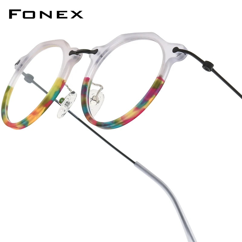 Monturas de gafas unisex cuadradas retro de titanio | Elegantes y duraderas