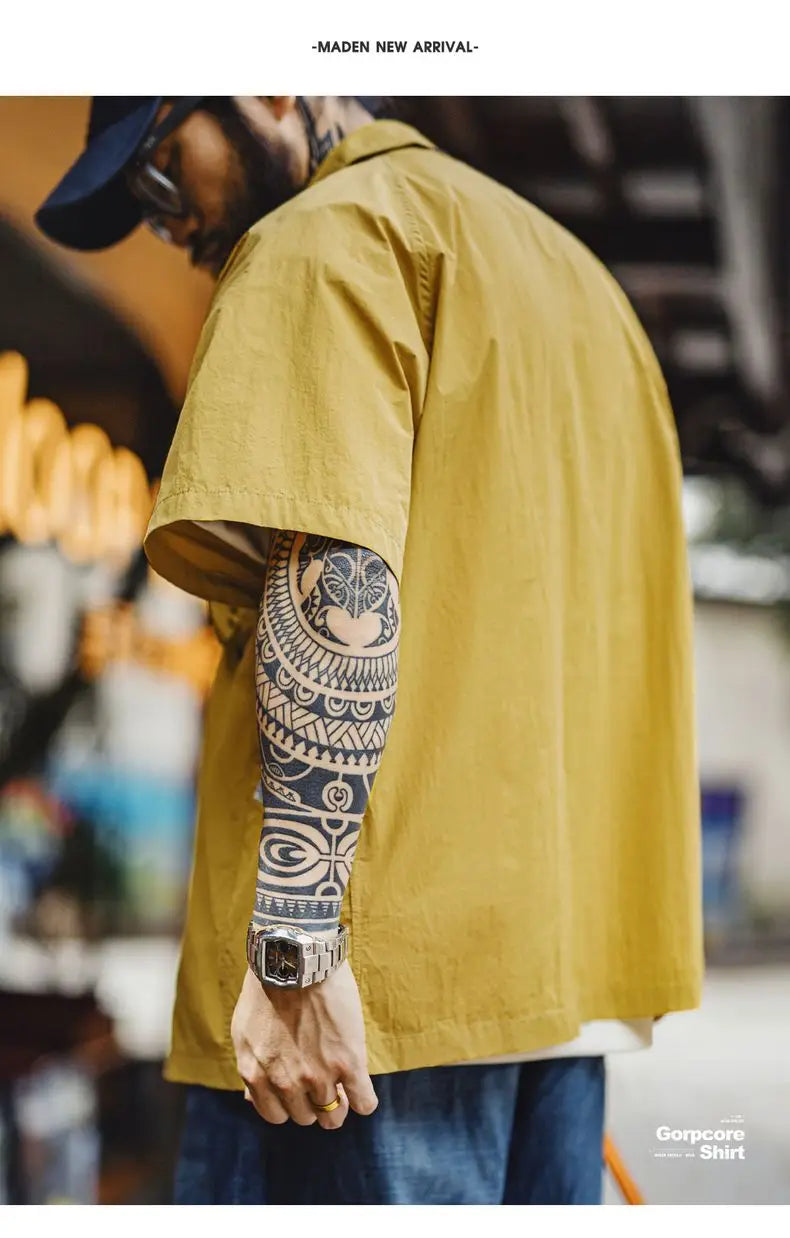 Men's Summer Quick-Dry Short Sleeve Travel Shirt | Lightweight & Stylish
