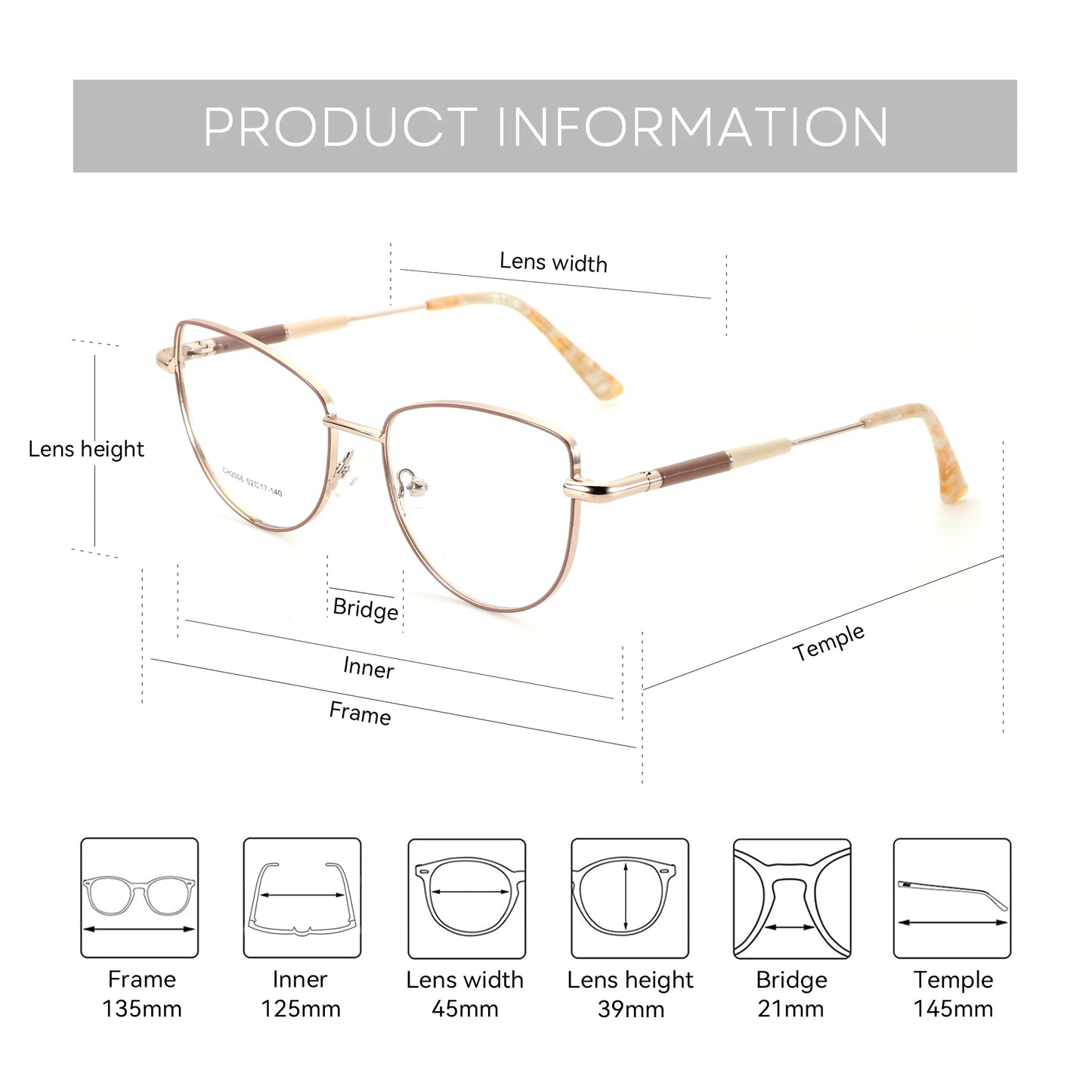 Trendy Women's Cat Eye Butterfly Glasses | Stylish Eyewear