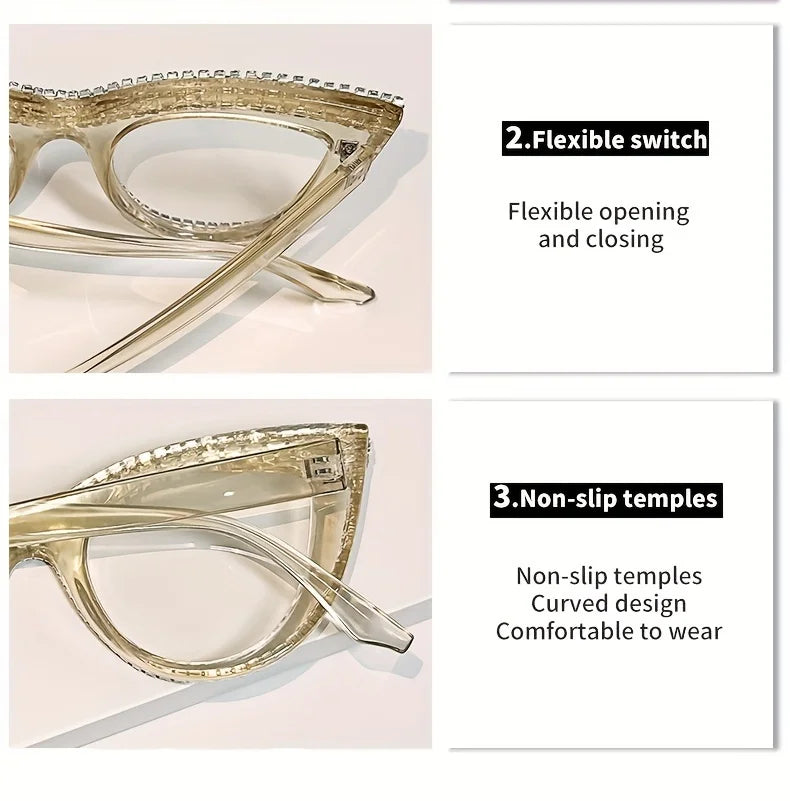 Elegant Cat Eye Reading Glasses | Blue Light Blocking Design
