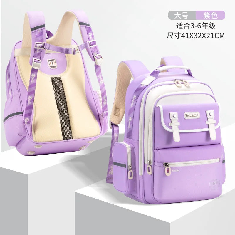 Kids Ergonomic Backpack with Spine Protection | Cloud-Design School Bag