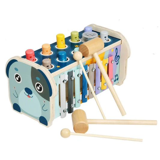 Wooden Hammering Pounding Toy for Kids | Montessori Educational Fun