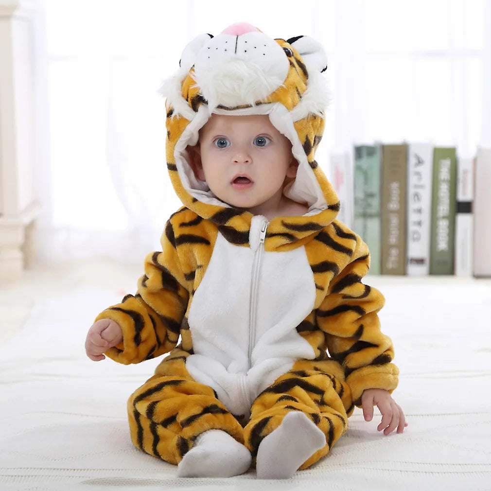 Cozy Baby Rompers | Adorable Winter Hooded Jumpsuits for Kids
