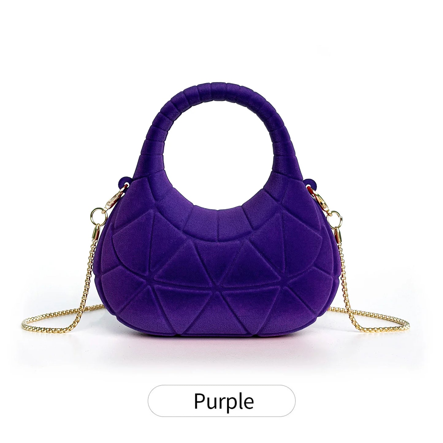 Mini Velvet Chain Evening Bag | Luxurious Crossbody Handbag