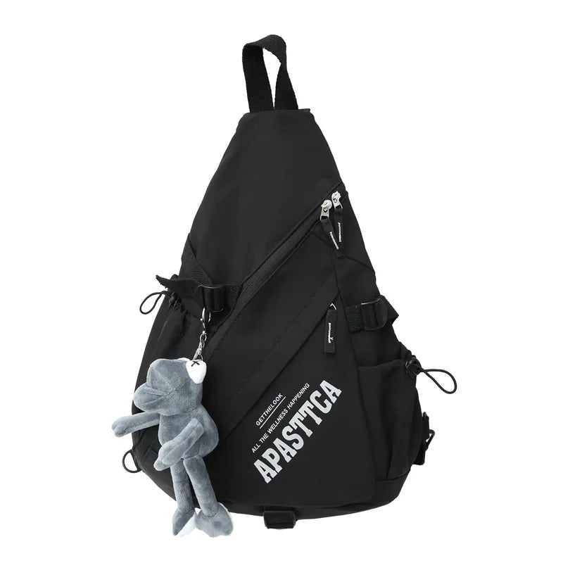 Outdoor Motorcycle Sport Travel Crossbody Bag Tactical Multifunction Waterproof Single Shoulder Backpack Unisex Casual Chest Bag