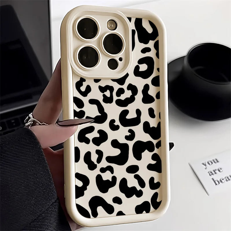 Leopard Printed Soft TPU Phone Case | Shockproof & Stylish