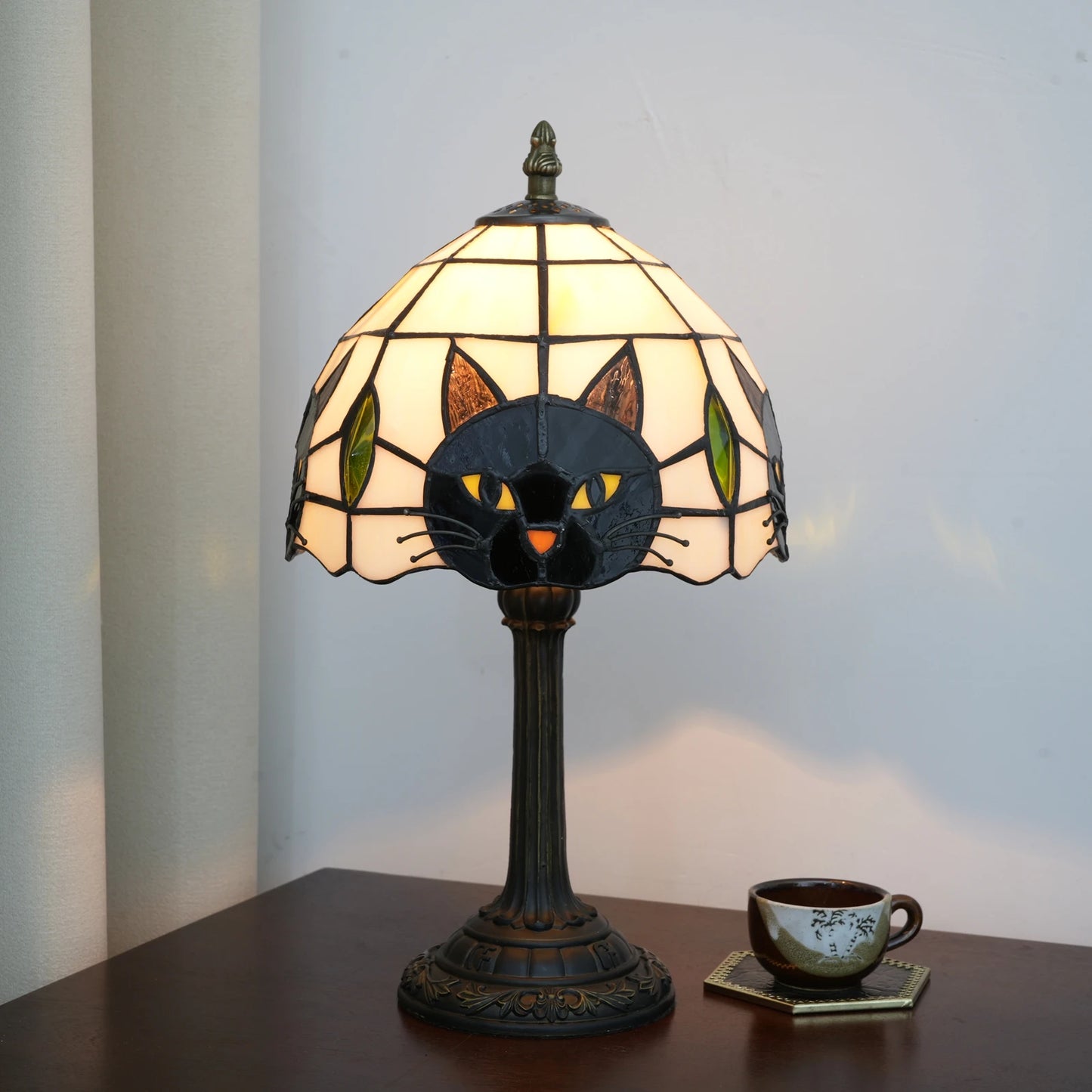 Cute Black Cat Table Lamp for Kids' Rooms | Nightstand Decor