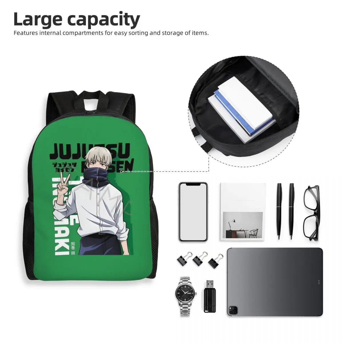 Stylish Unisex Backpack for School & Travel | Anime-Inspired