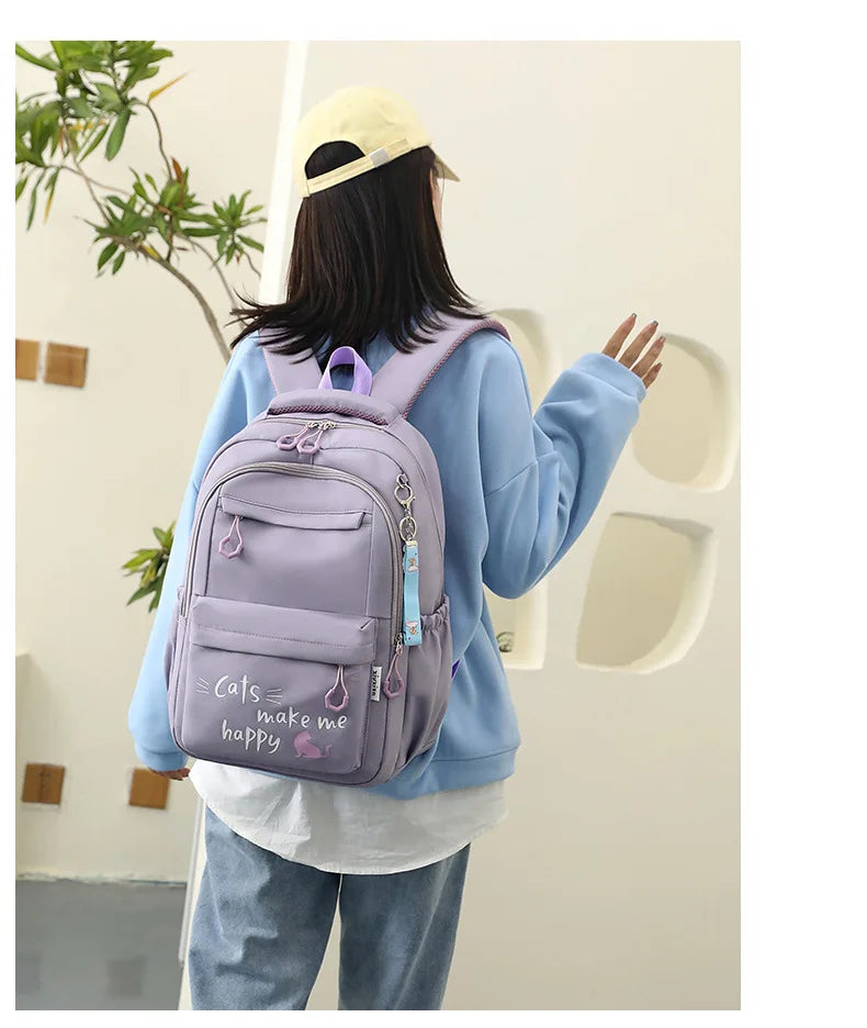 Stylish Pink School Backpack for Girls | Fashion Meets Functionality