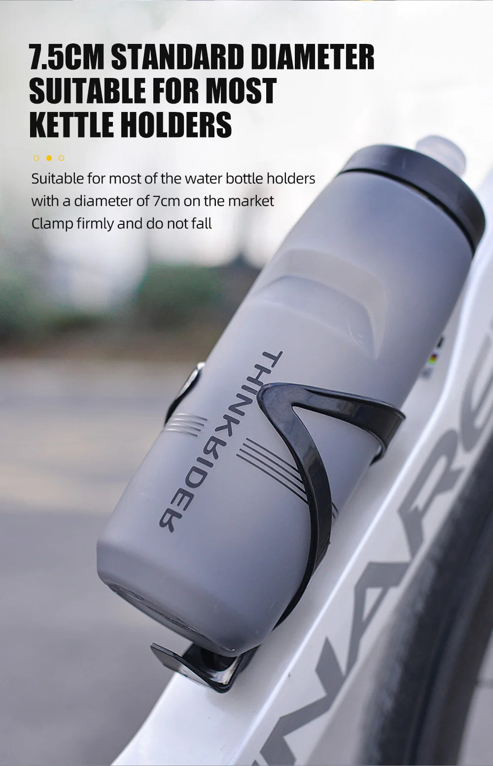 Large Capacity Bicycle Water Bottle | Portable Cycling Hydration