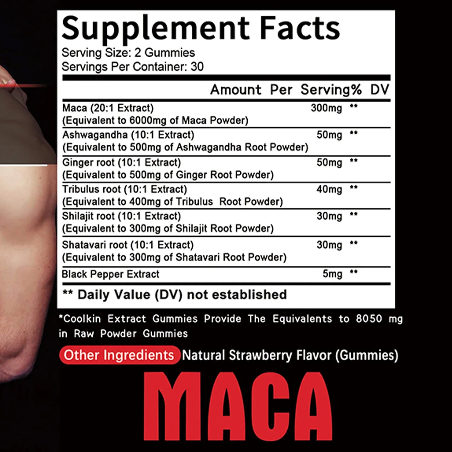 Black Maca Gummies - Performance, Mood & Energy Support Supplement