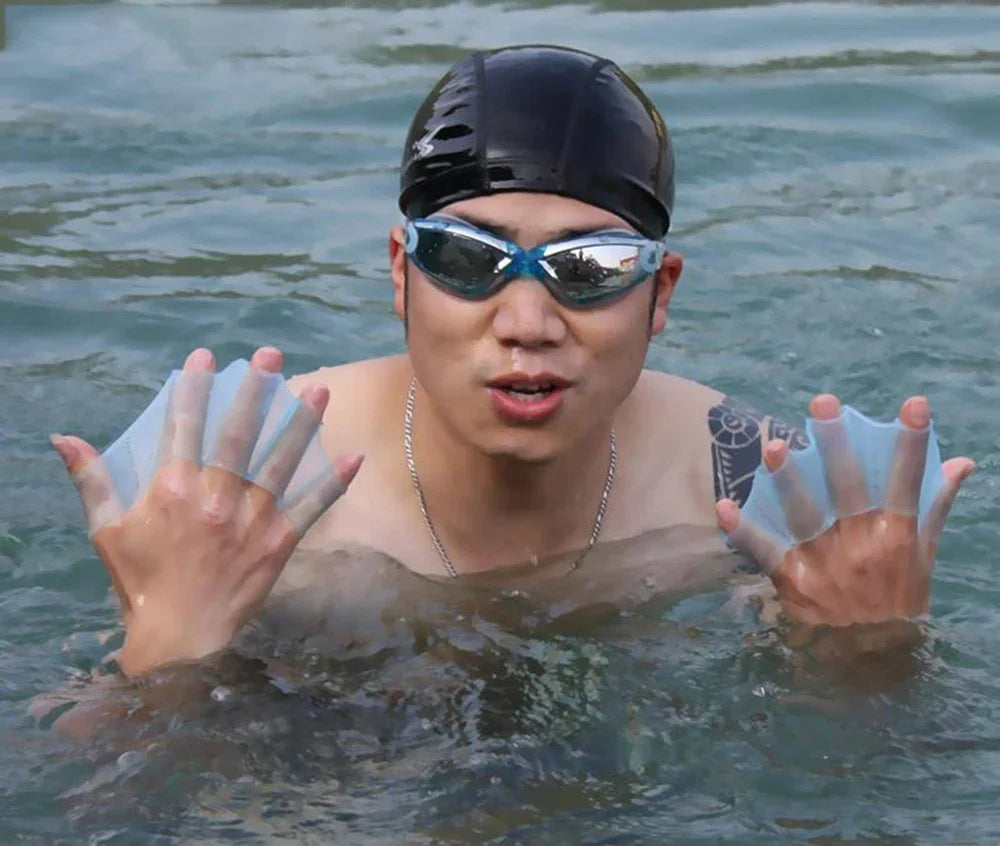 Summer Silicone Swimming Hand Fins | Enhance Your Swim Performance