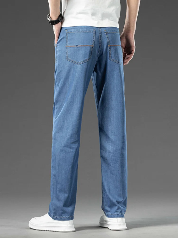 Men's Loose Straight Jeans | Versatile Casual Denim Trousers