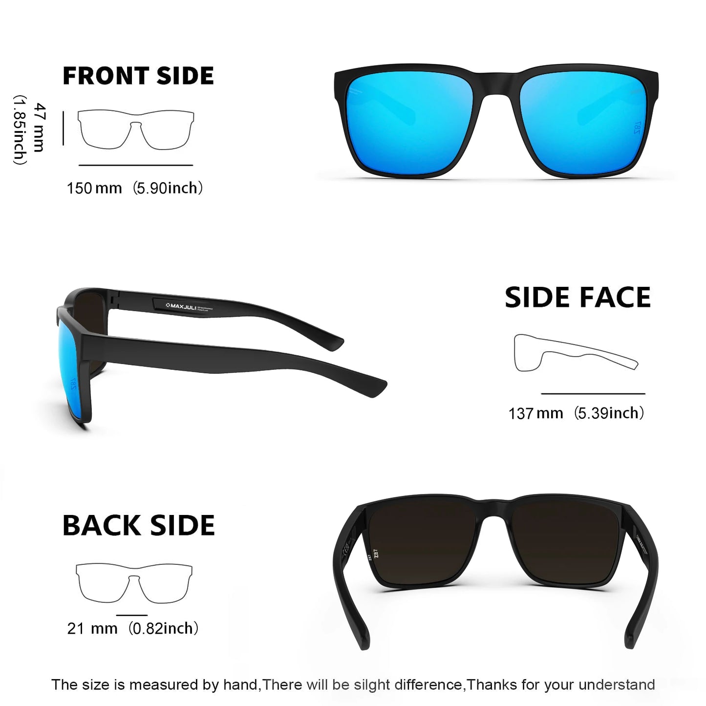 Polarized Oversized Sunglasses | Ultralight UV400 Sport Glasses