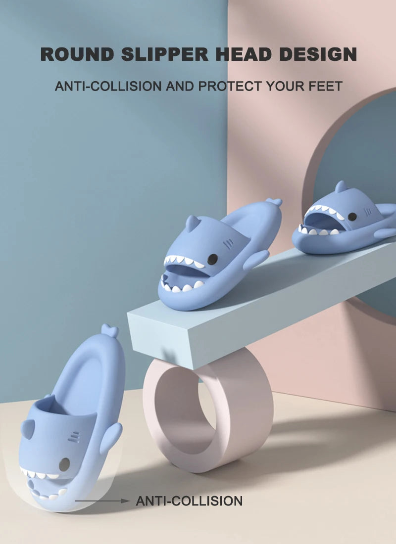 Kids Shark Slippers | Cartoon Non-slip Soft Sandals for Summer