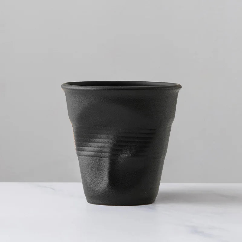 Creative Japanese Retro Ceramic Coffee Mugs | Stylish Latte Cups