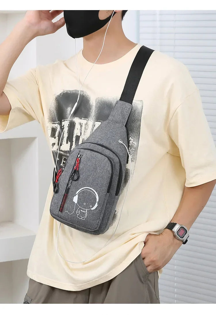 Stylish Casual Chest Bag for Men | Versatile Crossbody Backpack