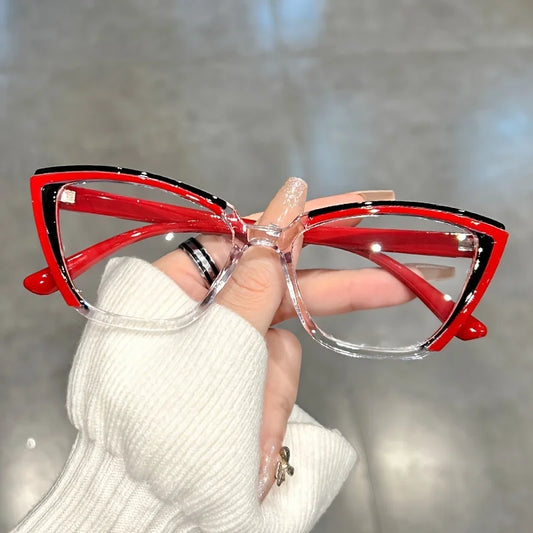 Cat Eye Clear Lens Glasses | Retro Fashion Spectacles for Women