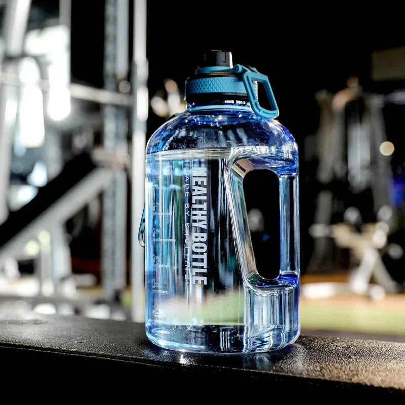 2.2L Large Capacity Gradient Sports Water Bottle for Fitness