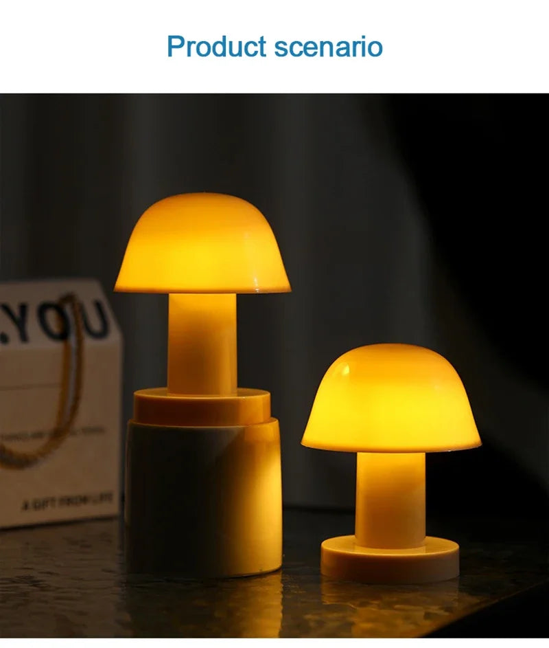Creative Mushroom LED Night Light | Portable Cozy Decor