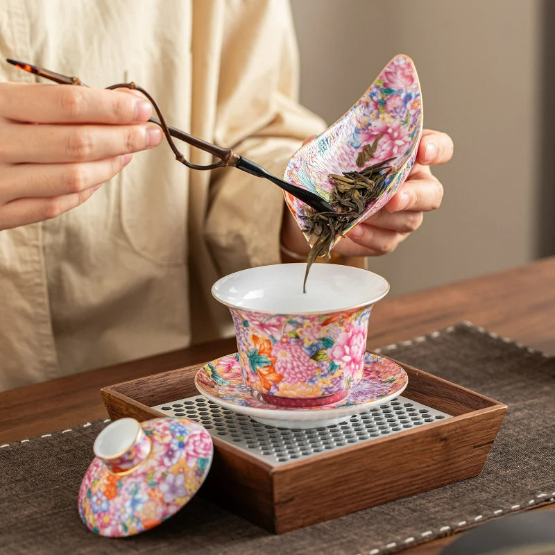 Cucharilla de Cerámica para Té y Café de Hojas Sueltas | Diseño Elegante