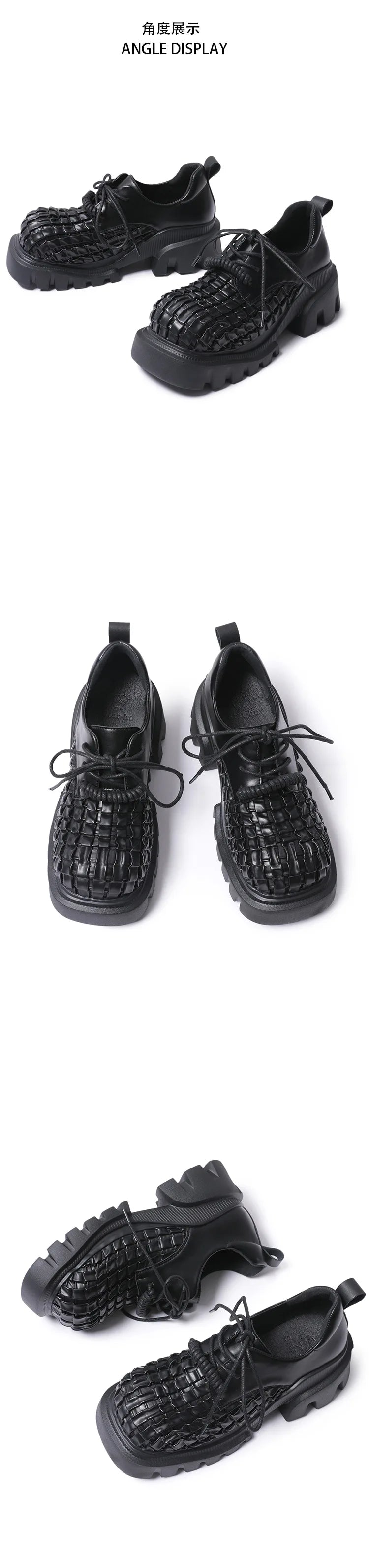 Women's British Style Height-Increasing Leather Pumps | Elegant Casual Shoes