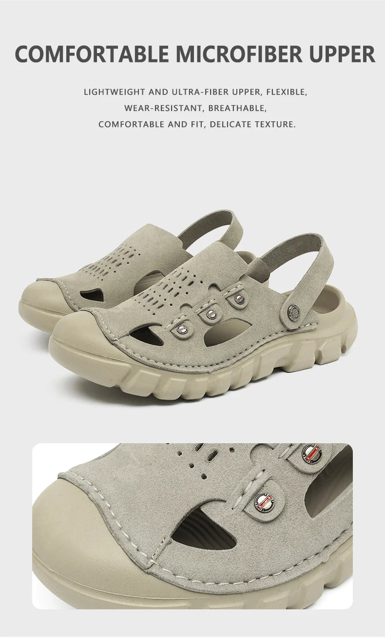 Men’s Two-Way Wearing Hollow Out Sandals | Breathable Summer Footwear