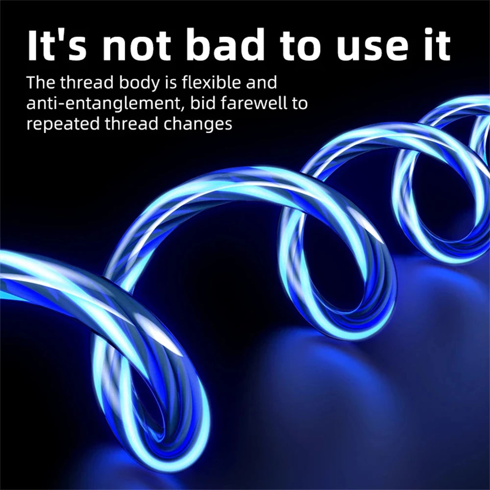 Glowing LED Light USB 3 in 1 Fast Charging Cable for Phones
