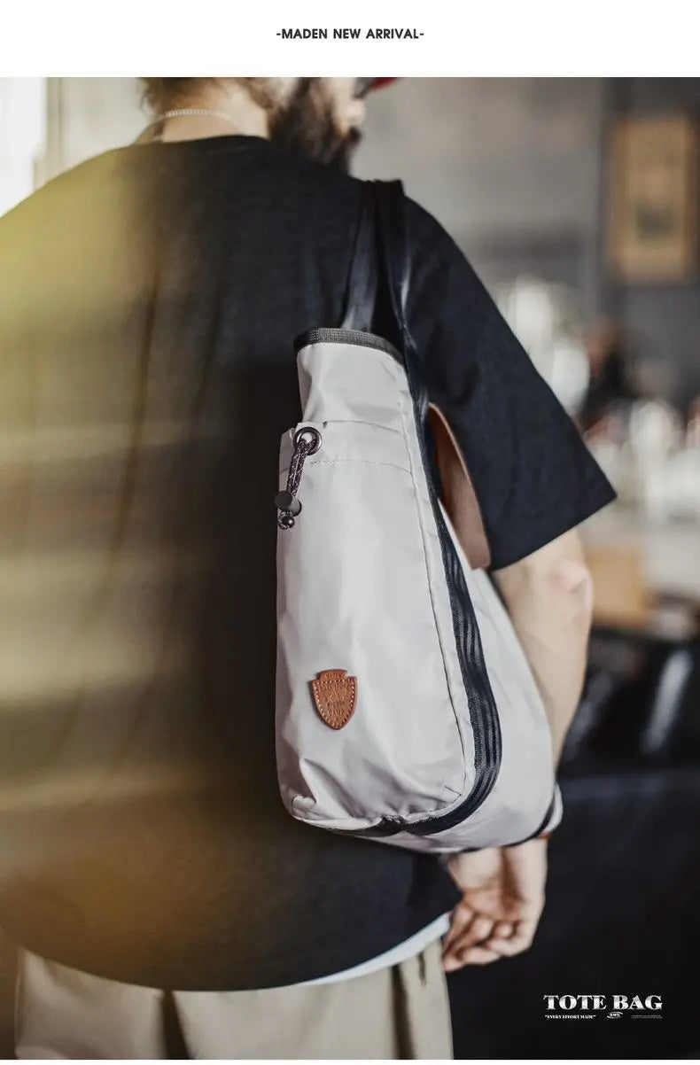 Vintage Waterproof Tote Bag for Men | Large Capacity Commuter Bag