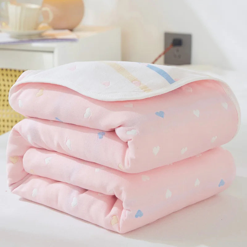 Breathable Summer Quilt | Multi-functional Cotton Towel Blanket