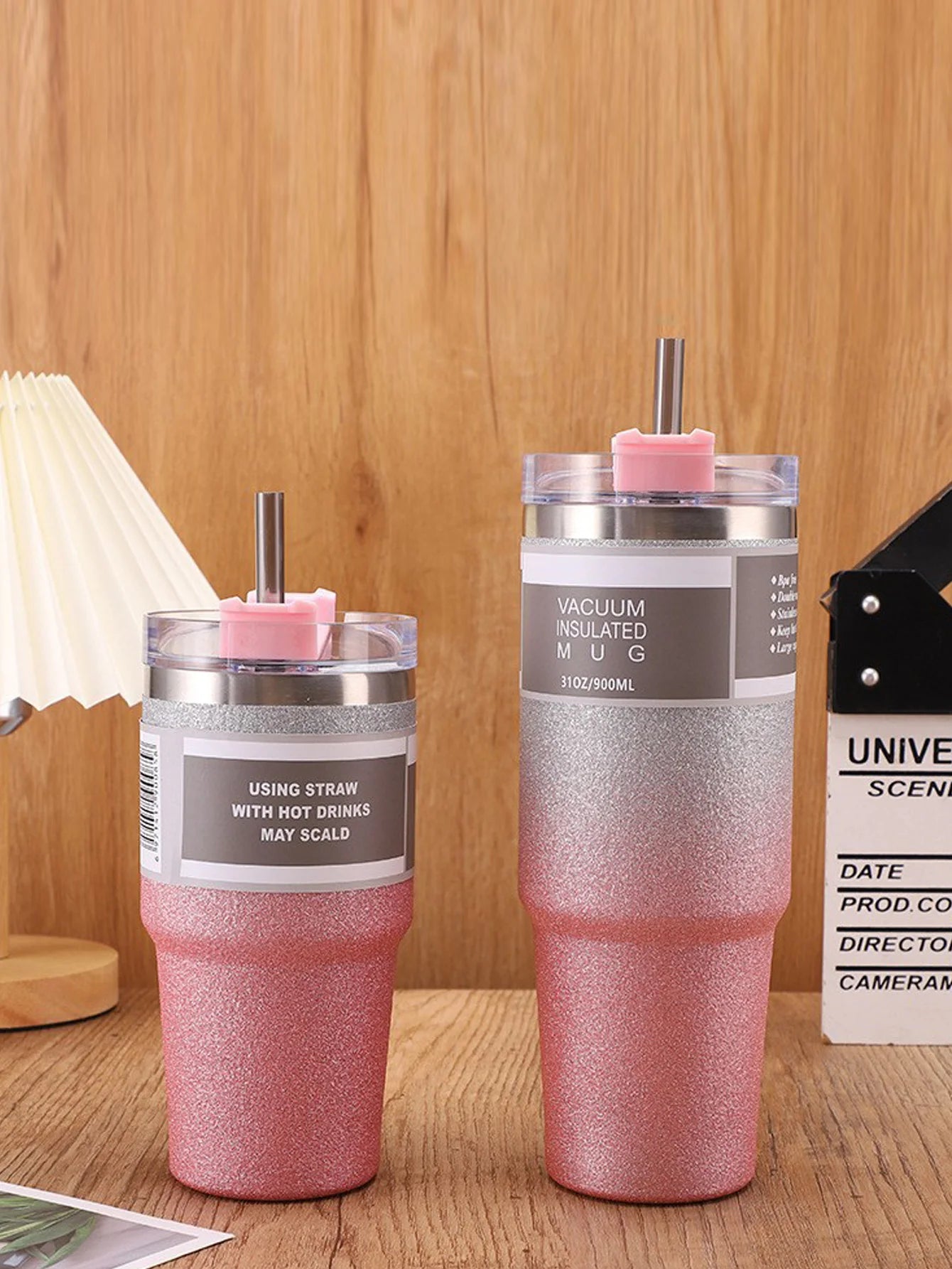 Gradient Starlight Insulated Double-Layer Stainless Steel Cup