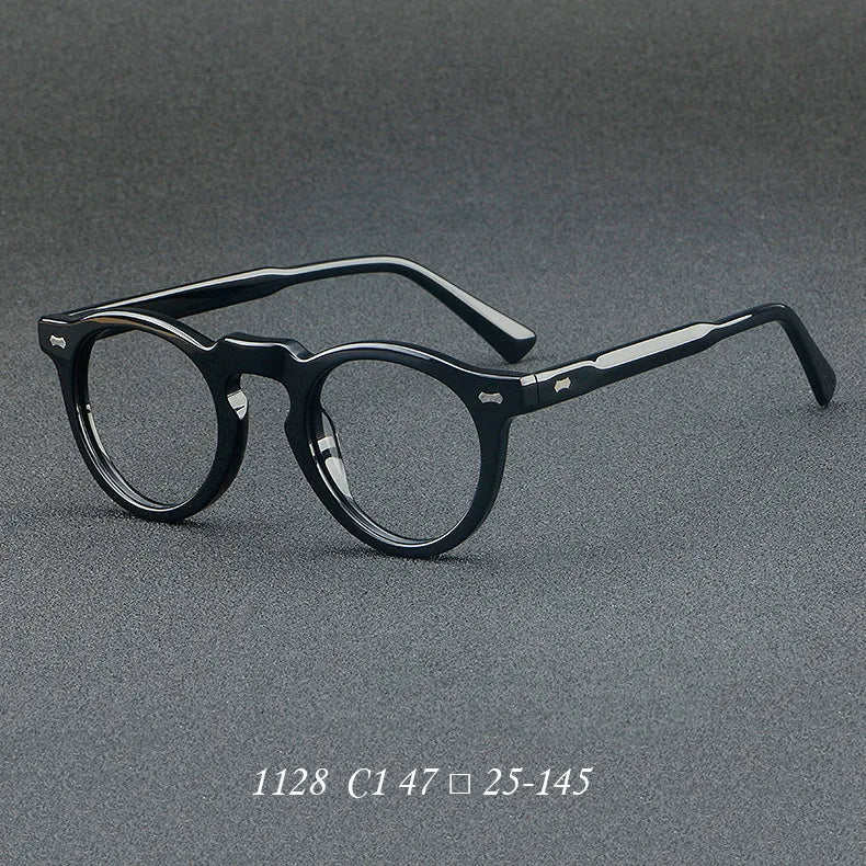 Personalized Retro Round Frame Anti Blue Light Glasses - 2026