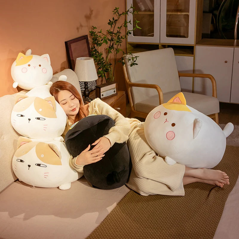 Cute Kawaii Cat Plush Toys | Soft Plush Sleep Pillow Cushion