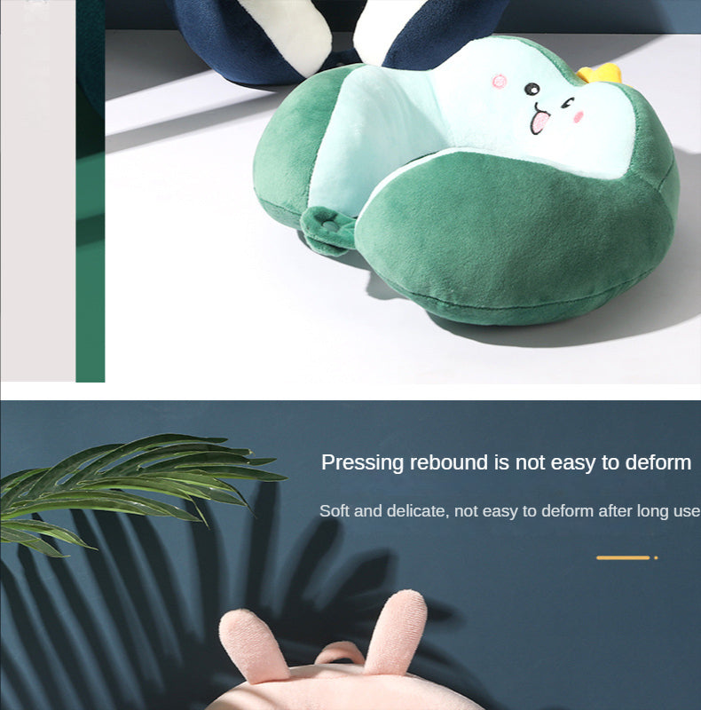 U-Shaped Cartoon Neck Pillow | Perfect for Car & Office Naps