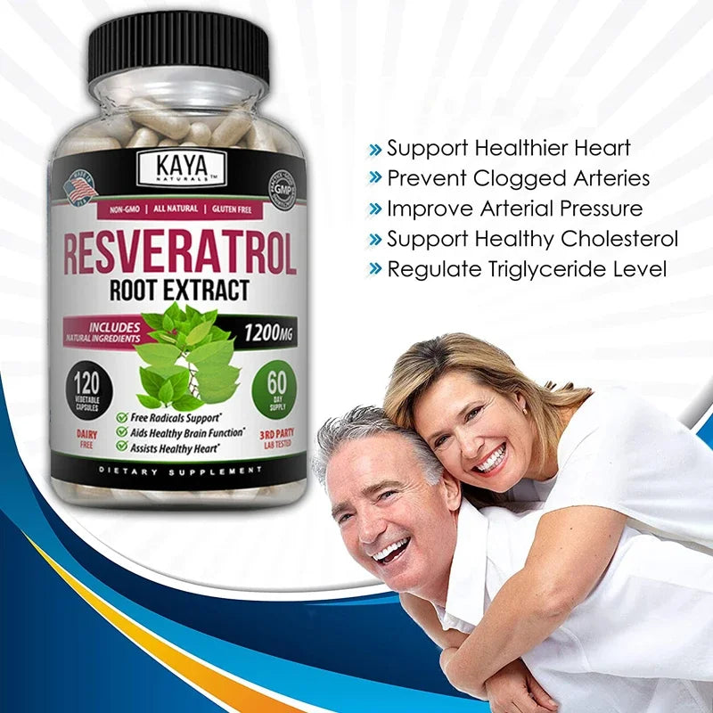 Resveratrol Capsules | Antioxidant Support for Health & Wellness