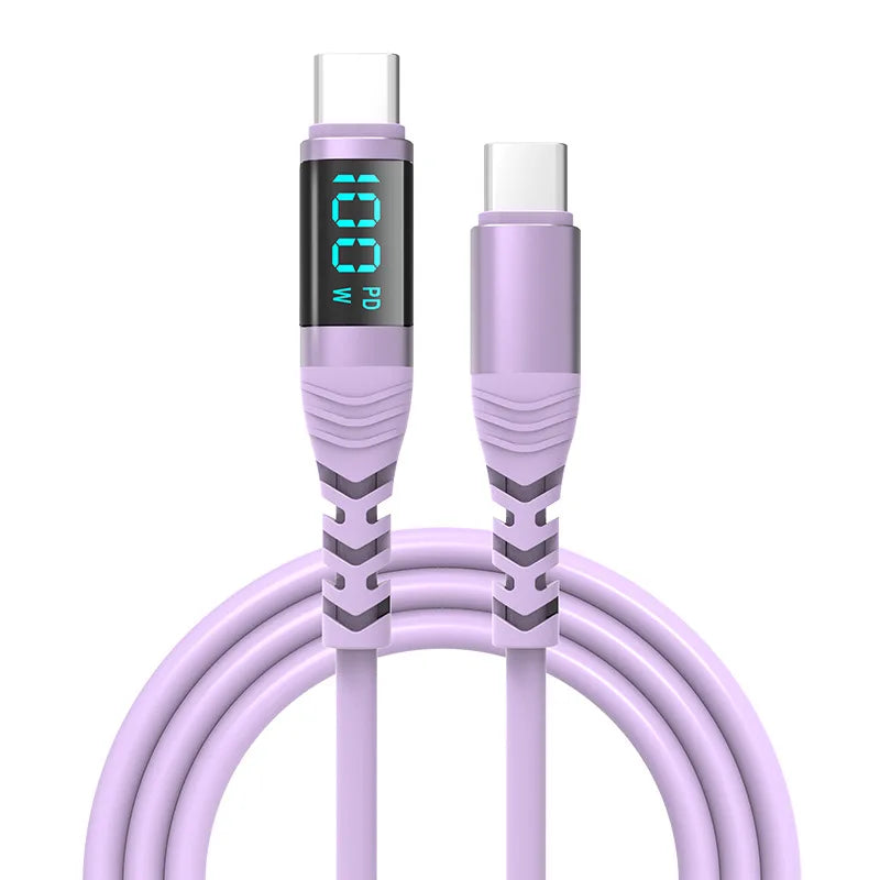 240W USB C to Type C Charging Cable with LED Display | Fast Charge