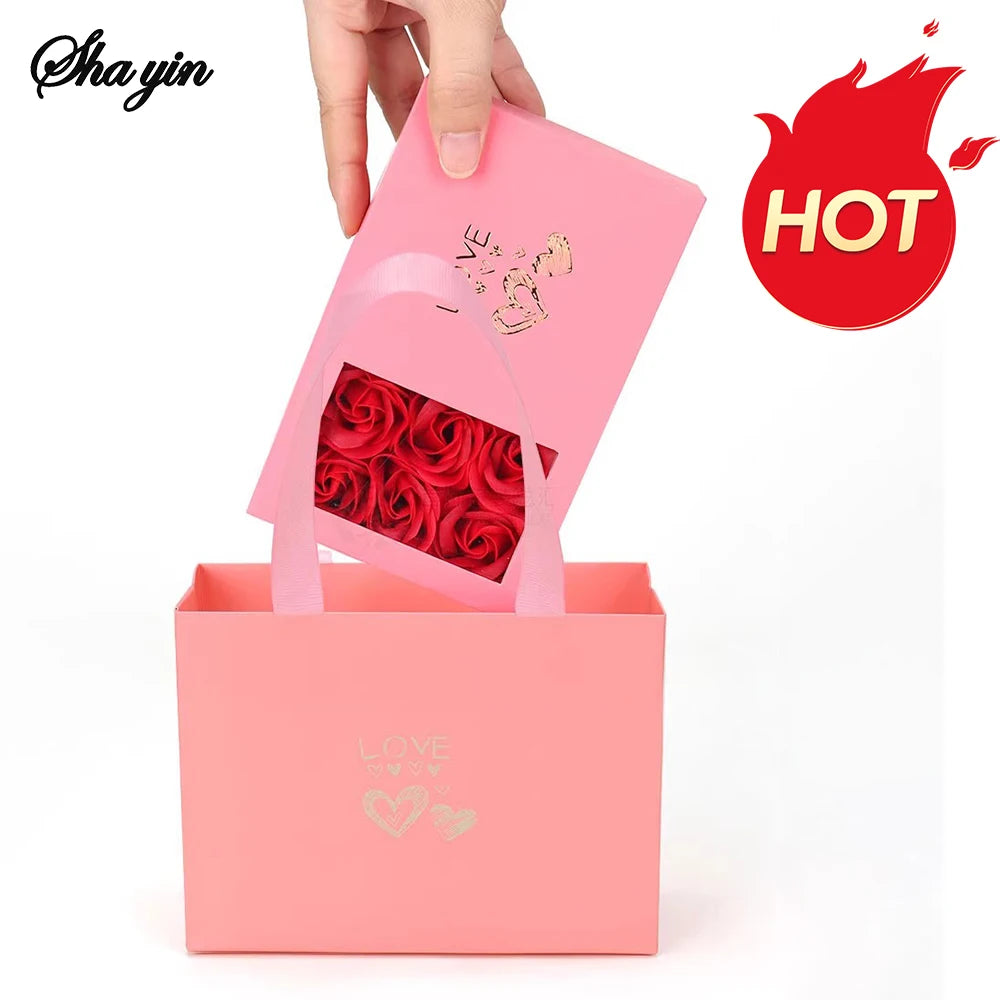 Immortal Flower Jewelry Box for Rings, Necklaces & Earrings