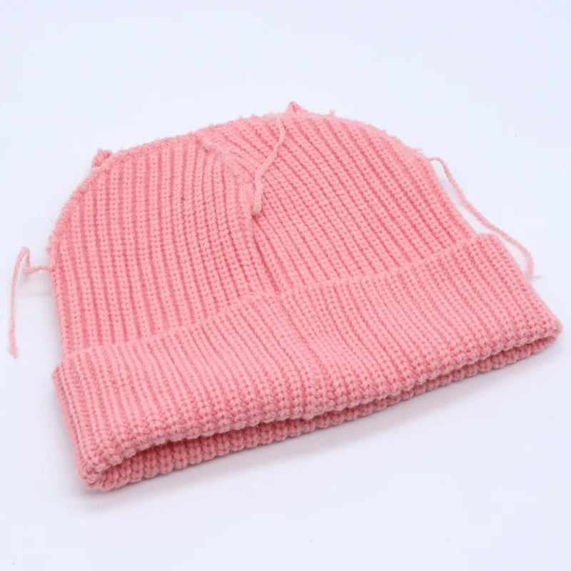 Unisex Long Fox Ears Knitted Beanie | Y2K Bunny Rabbit Hat