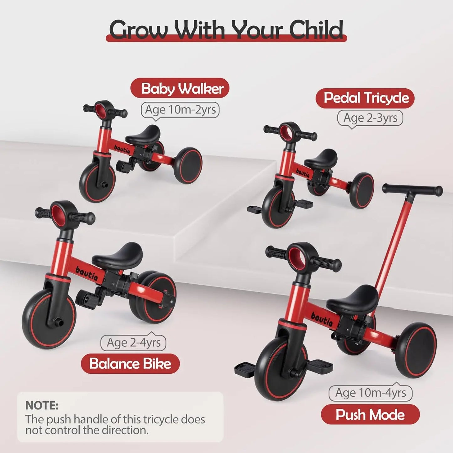 Versatile Kids Tricycle for Toddlers | 5-in-1 Balance Bike Toy