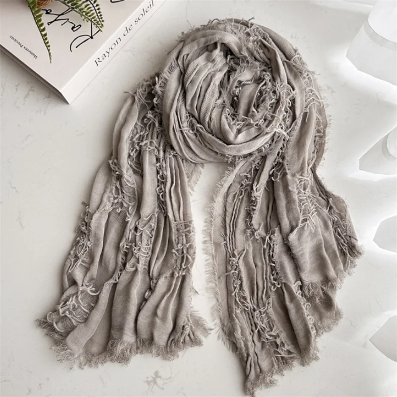 Unisex Steampunk Hip Hop Cotton Linen Scarf | Versatile Fashion Shawl