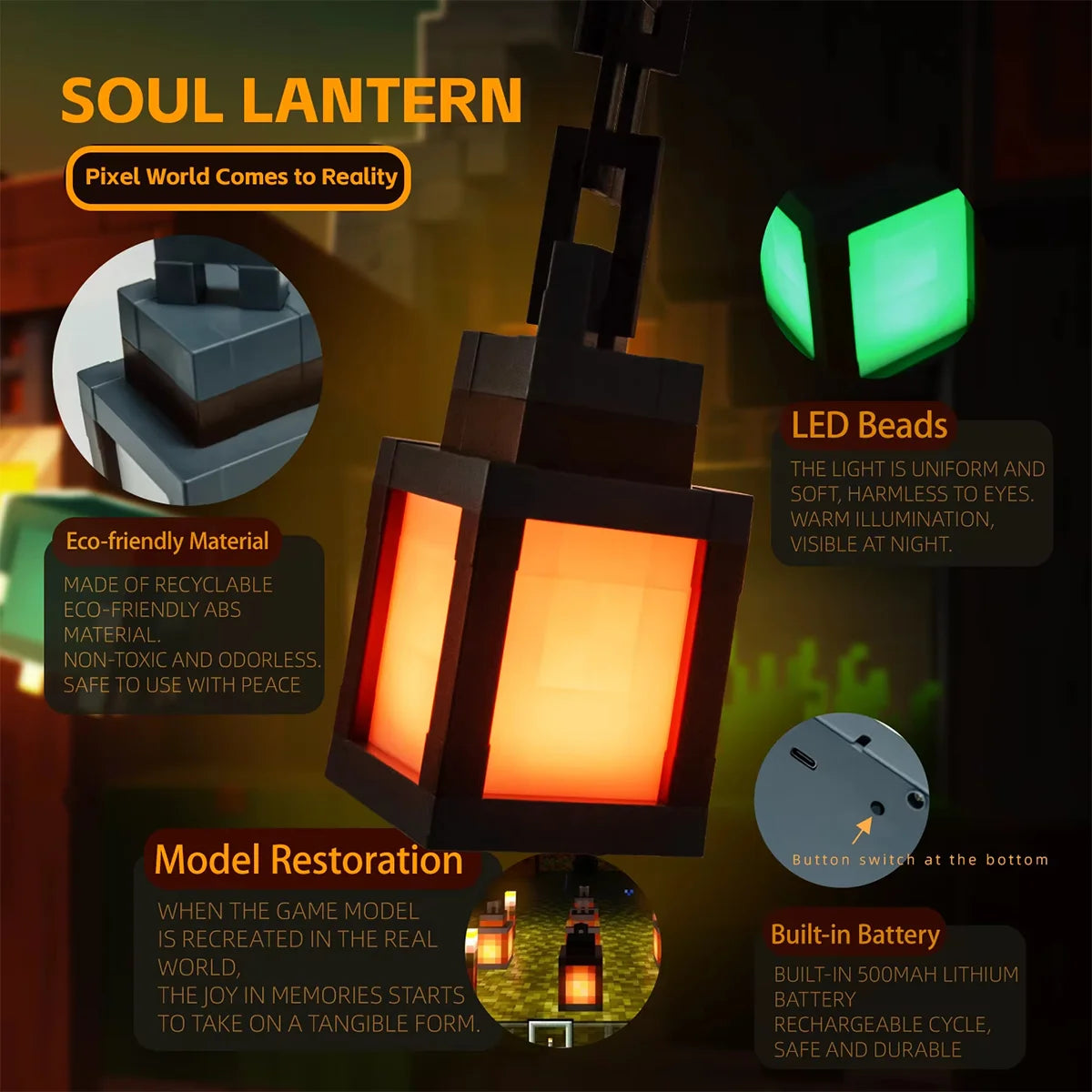 Multicolor Cartoon Style LED Night Light with Remote Control