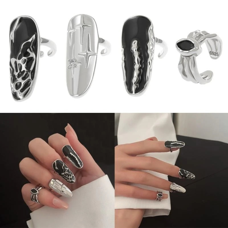 Unique Irregular Opening Finger Ring | Stylish Fingertip Jewelry