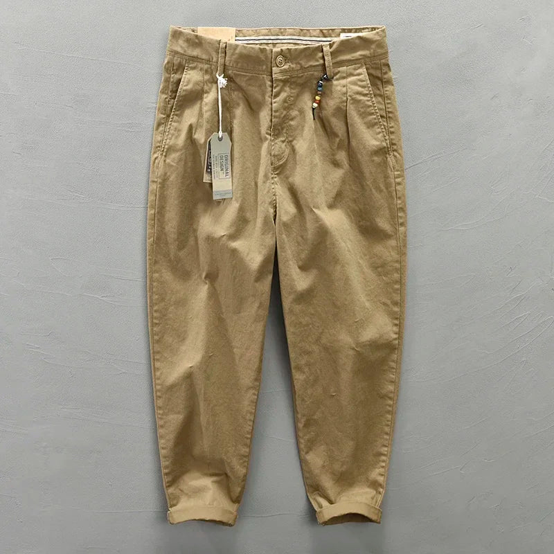 Casual Loose Fit Cotton Cargo Pants for Men | Versatile Style