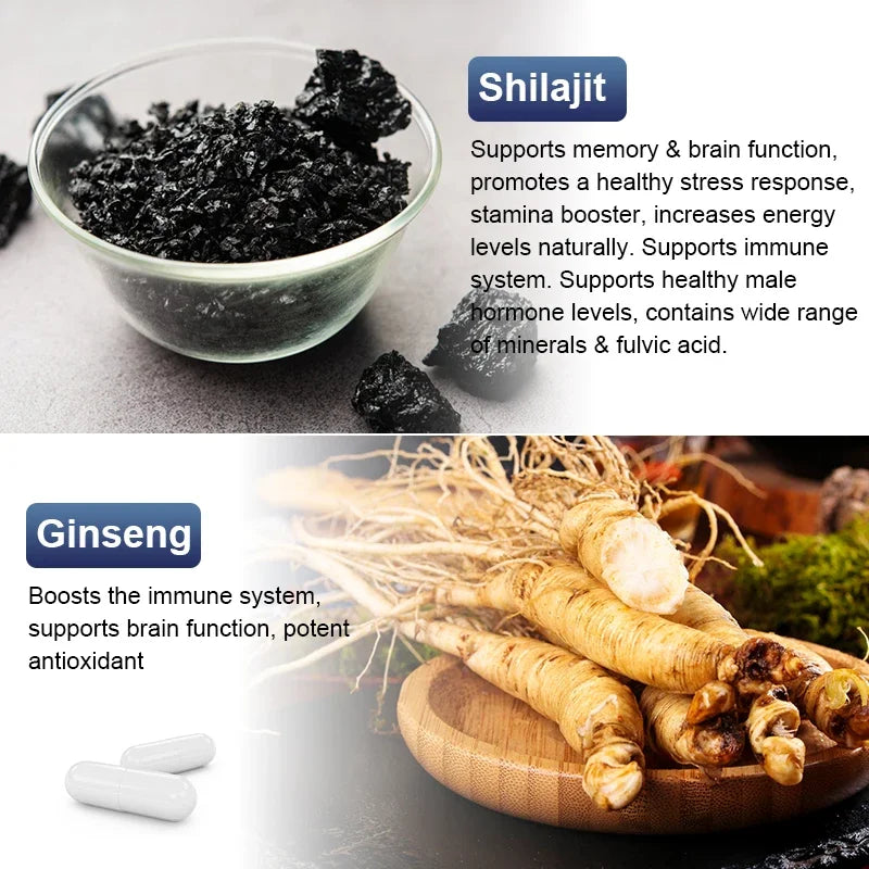 Natural Shilajit with 85+ Trace Minerals | Boost Immunity & Focus