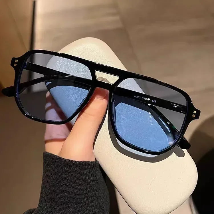 Vintage Unisex Big Sunglasses | Retro UV400 Square Shades