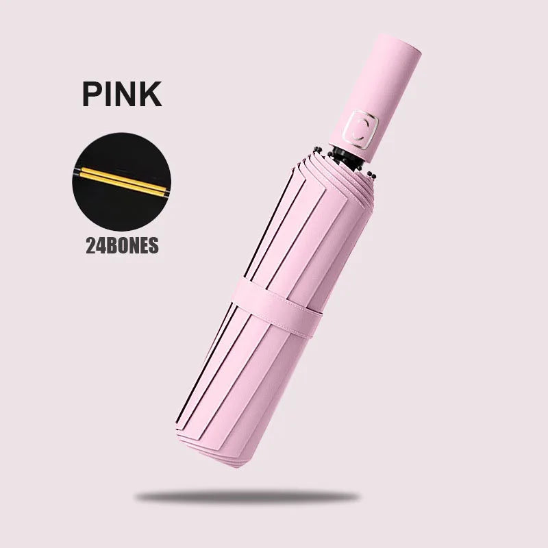 Large Windproof Automatic Umbrella | UV Protection Folding Umbrella