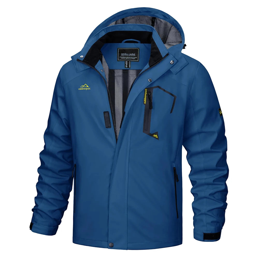 Chaqueta Impermeable Ligera para Hombre | Cortavientos Versátil para Exteriores