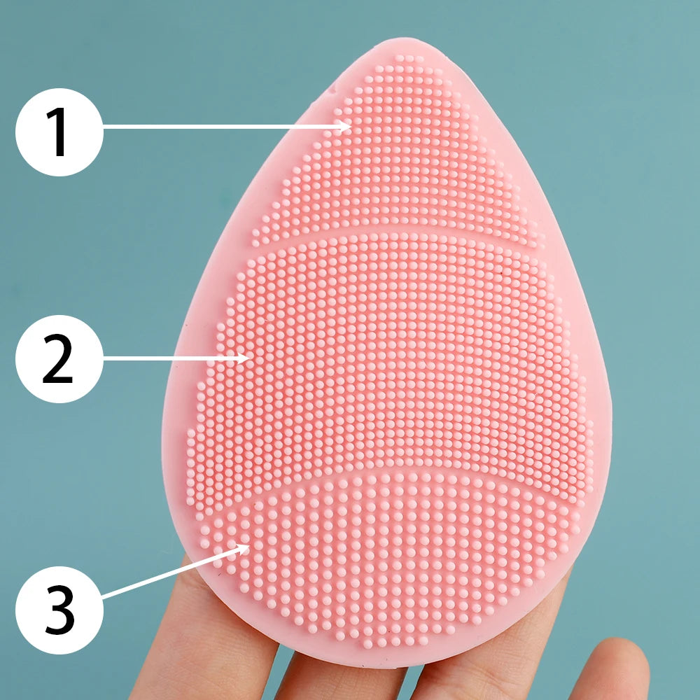 Soft Silicone Face Cleansing Brush | Gentle Skin Massager